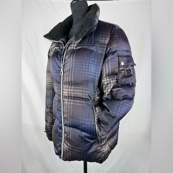 ZeroXposur Full Zip Plaid Puffer Jacket - Picture 2 of 7